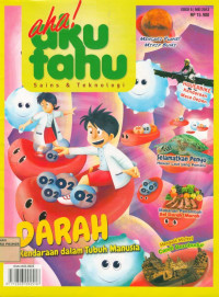 Image of Majalah Aku Tahu AHA! : Darah kendaraan dalam Tubuh Manusia