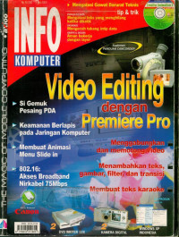Image of Info Komputer : Video Editing Dengan Premiere Pro